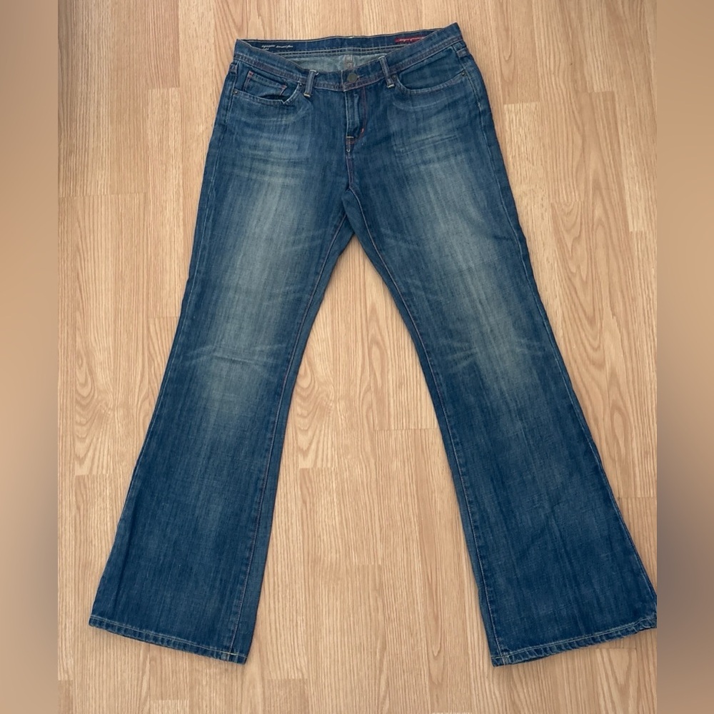 Citizens of Humanity Ingrid Low Rise Flare Jeans 31 Made USA Y2K Jerome Dahan